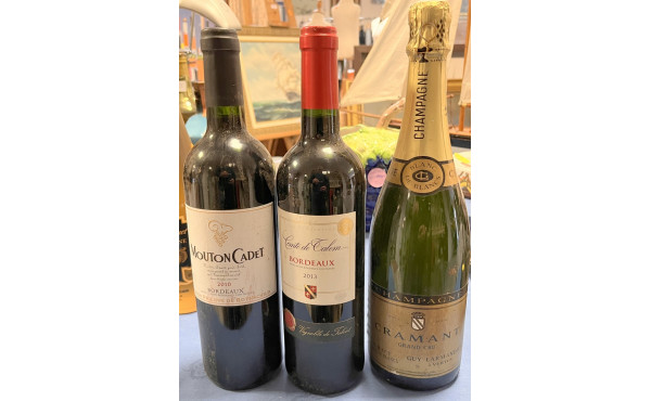 Lot de 3 bouteilles: Champagne CRAMANT G