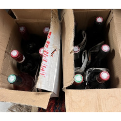 Lot de 12 B de vin suite succession: 3 G