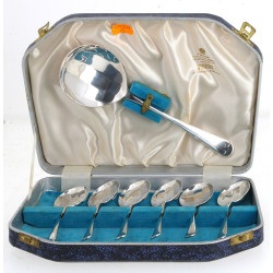 Service à glace en métal argenté anglais