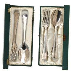 CHRISTOFLE - Couvert enfant en métal arg