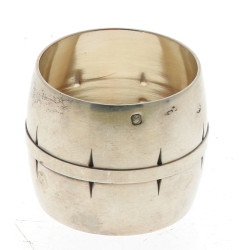 Anneau de serviette en argent, poinçon m