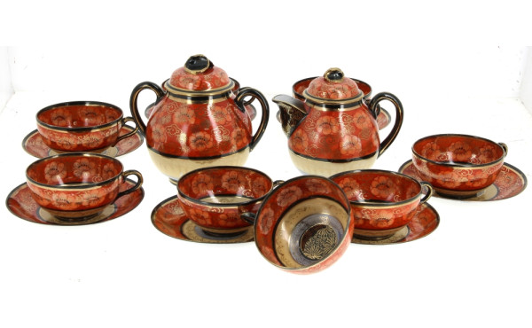 JAPON - Service à thé en porcelaine déco