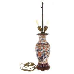 CHINE - Pied de lampe en porcelaine déco