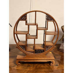 CHINE - Petite étagère de forme circulai