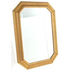 Miroir biseauté moderne encadrement doré