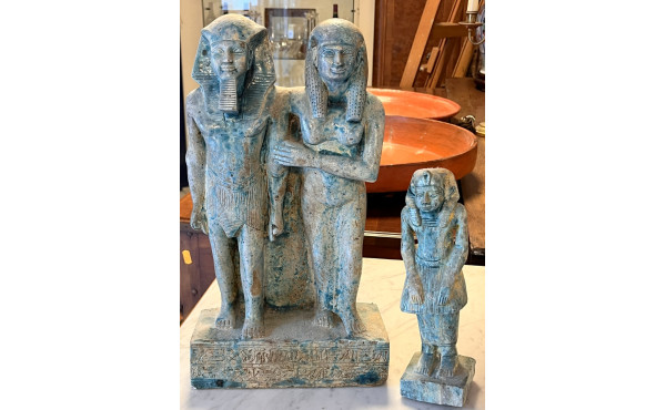 Souvenirs d'Egypte : Stèle et statuettes