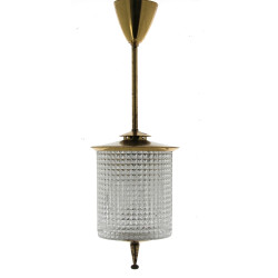 Suspension des années 60 en verre moulé 