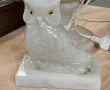 Chouette 15 cm et pied de lampe 35 cm en