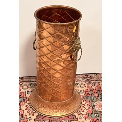 Porte-parapluie en cuivre H. 46 cm (qqs 