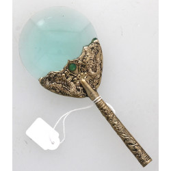 Loupe à manche en alliage et 2 petits ca