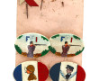 Lot de 2 insignes FFI, un à décor de GI,