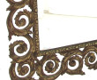 Miroir en bronze à décor de rinceaux et 