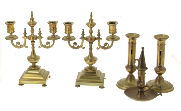 Paire de candélabres à 2 bras de lumière