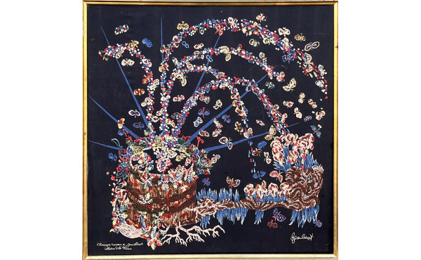 Jean LURCAT (1892-1966) - Carré en soie 