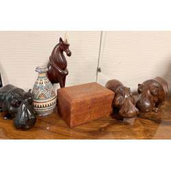 Coffret Nord Africain gainé de cuir cont