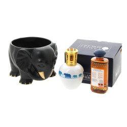 Lampe BERGER à corps en céramique à déco