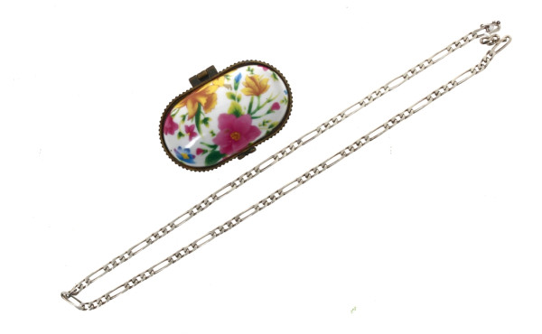 Chaîne en argent à maille alternée, poid