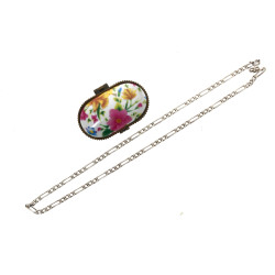 Chaîne en argent à maille alternée, poid