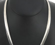 Collier maille plate en argent 925ème, p