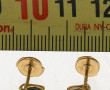 Paire de puces d'oreilles en or jaune 18