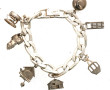 Bracelet à breloques en argent 925ème, p
