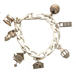 Bracelet à breloques en argent 925ème, p