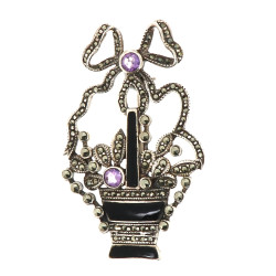 Broche en argent 925ème en forme de pani