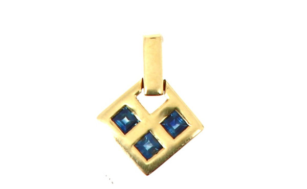 Pendentif en or jaune 18 cts, poinçon tê