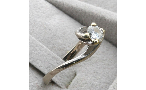 Bague solitaire diamant 0,50 ct, monture