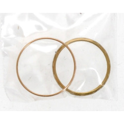 Deux alliances en or 18 cts, poids 5,20 