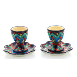 LONGWY - Paire de coquetiers sur petits 