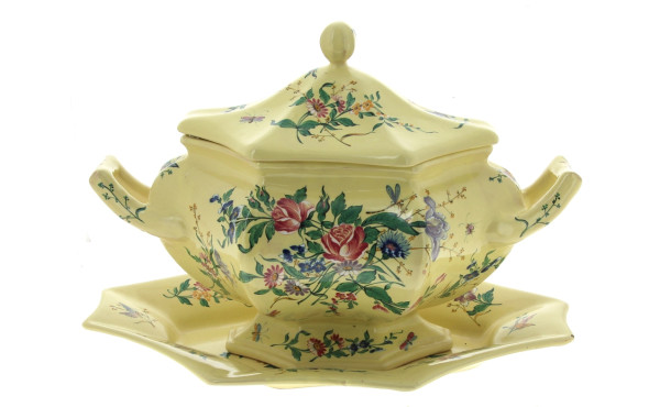 Henri DELCOURT à DESVRES - Belle soupièr