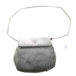 Guy LAROCHE - Sac de soirée velours gris