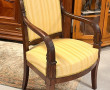 Fauteuil style Restauration en acajou, t
