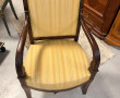 Fauteuil style Restauration en acajou, t