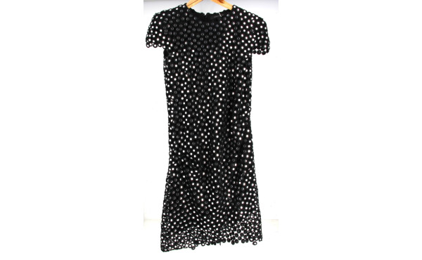 MARC JACOBS - Robe noire en coton, métal