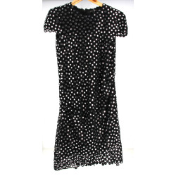 MARC JACOBS - Robe noire en coton, métal