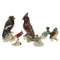 GOEBEL - Deux oiseaux branchés en porcel