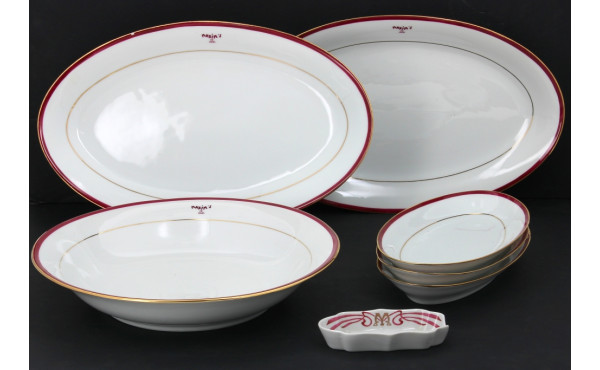 MAXIM'S de PARIS - 2 plats ovales, un pl