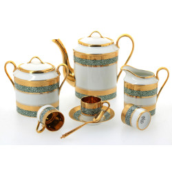 LIMOGES - Service à moka en porcelaine b