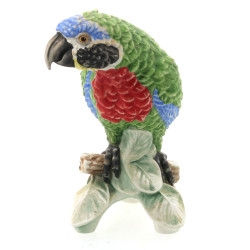 GOEBEL - Perroquet branché, biscuit et p