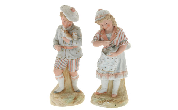 "Fillette au chat" et "Jeune garçon aux 