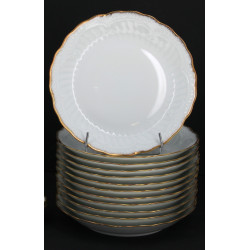 LIMOGES - Bel ensemble de 12 assiettes c