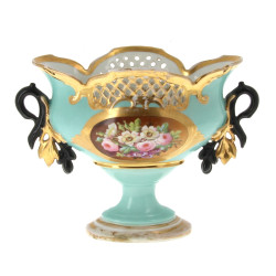 Coupe sur piédouche Napoléon III en porc