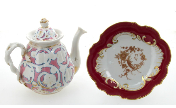 Verseuse en porcelaine de Paris XIXe mot