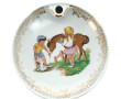 Assiette à bouillie en porcelaine décor 