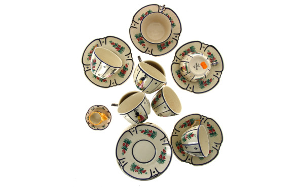 HB QUIMPER - 9 tasses déjeuner et 10 sou