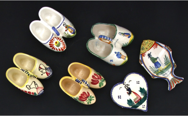 Henriot et HB QUIMPER - 4 paires de sabo