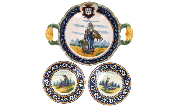 HENRIOT Quimper - Melonière en faïence p