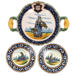 HENRIOT Quimper - Melonière en faïence p